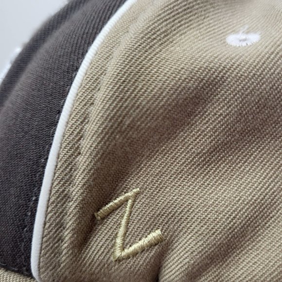 Zephyr Brand University of Michigan Wolverines Brown/Tan Fitted Hat Sz 6 3/4 Cap - Picture 7 of 13
